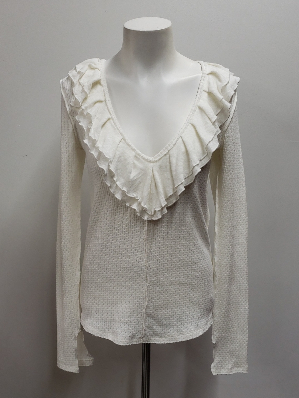 Free People Bennet Long Sleeve Thermal Top Women's Size Large